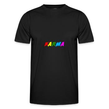 Karma - Men's Functional T-Shirt - black - Front - AI Model Male 178 dark (178cm)