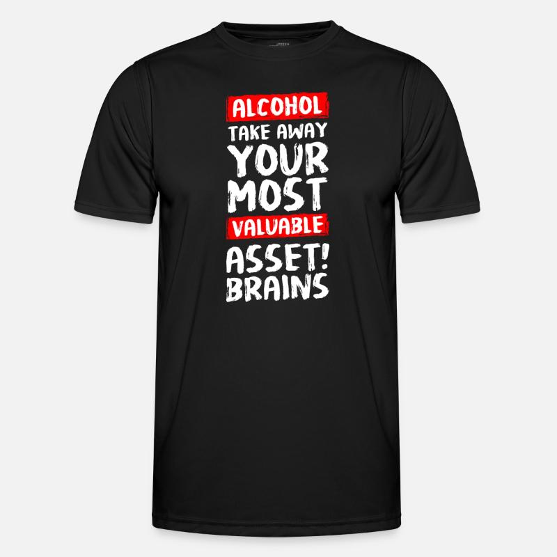 Beer withdrawal drunkard end - Men's Functional T-Shirt - black