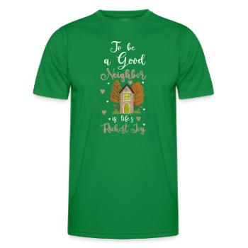 Neighbors Residents Apartment - Men's Functional T-Shirt - kelly green - Front - AI Model Male 178 dark (178cm)