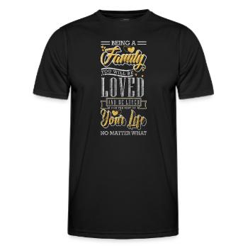 Family Reunion Family Celebration - Men's Functional T-Shirt - black - Front - AI Model Male 178 dark (178cm)