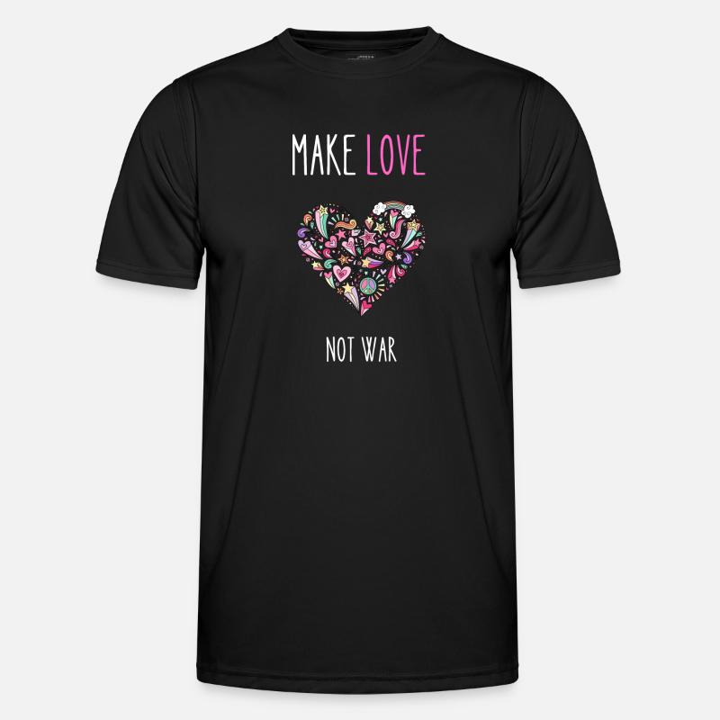 Make Love not war Men's Functional T-Shirt