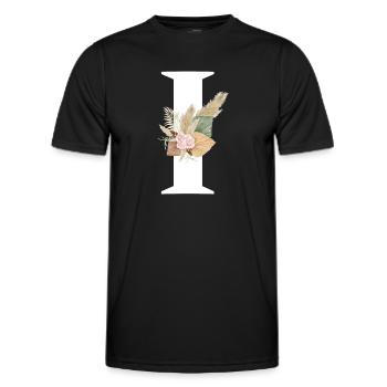 Brief Ich blühte - Männer Funktions-T-Shirt - Schwarz - Vorne - AI Model Male 178 dark (178cm)
