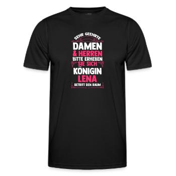 Lena - Männer Funktions-T-Shirt - Schwarz - Vorne - AI Model Male 178 dark (178cm)