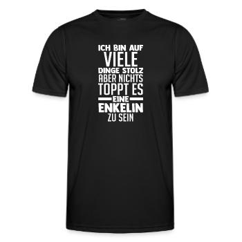 Enkelin - Männer Funktions-T-Shirt - Schwarz - Vorne - AI Model Male 178 dark (178cm)