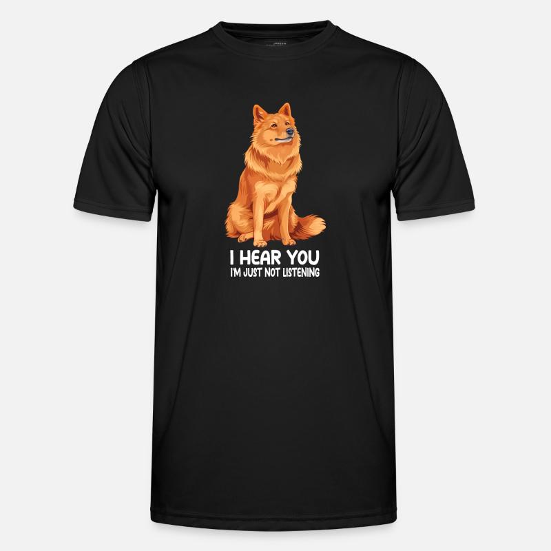 Finnish Spitz - Men's Functional T-Shirt - black