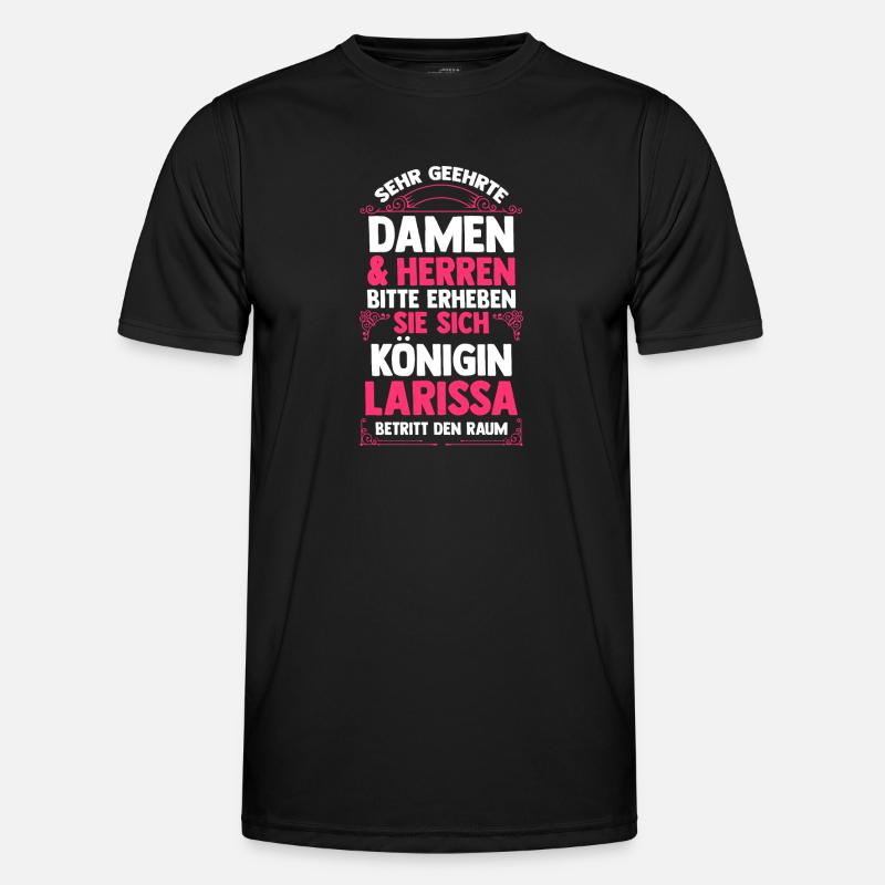 Larissa - Männer Funktions-T-Shirt - Schwarz