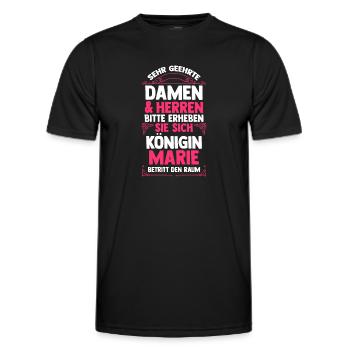 Marie - Männer Funktions-T-Shirt - Schwarz - Vorne - AI Model Male 178 dark (178cm)