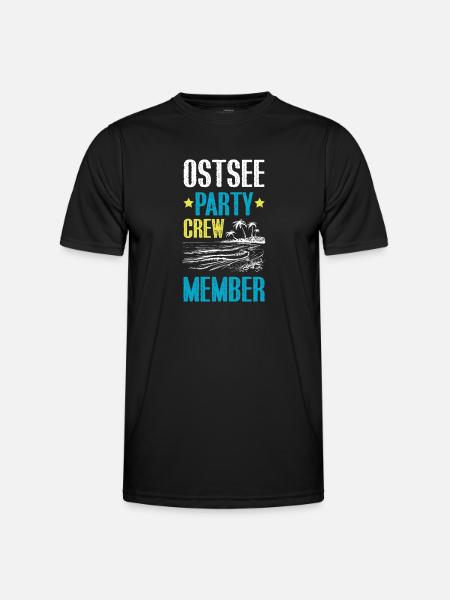 Ostsee Party Crew - Men's Functional T-Shirt - black