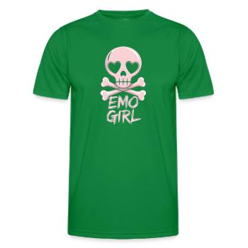 Emo Girl! - Men's Functional T-Shirt - kelly green - Front - AI Model Male 178 dark (178cm)