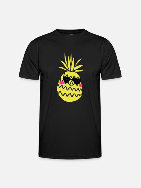 pineapple - Men's Functional T-Shirt - black