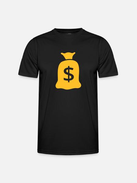 Millionär - Männer Funktions-T-Shirt - Schwarz