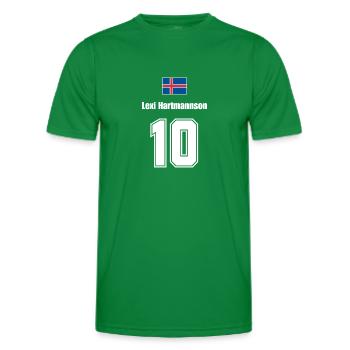 Island Trikot Nr.10 - Männer Funktions-T-Shirt - Kelly Green - Vorne - AI Model Male 178 dark (178cm)