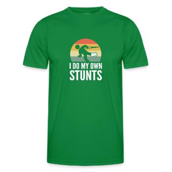 Gebrochenes Bein - Männer Funktions-T-Shirt - Kelly Green - Vorne - AI Model Male 178 dark (178cm)