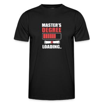 Master Studium Abschlussfeier - Männer Funktions-T-Shirt - Schwarz - Vorne - AI Model Male 178 dark (178cm)