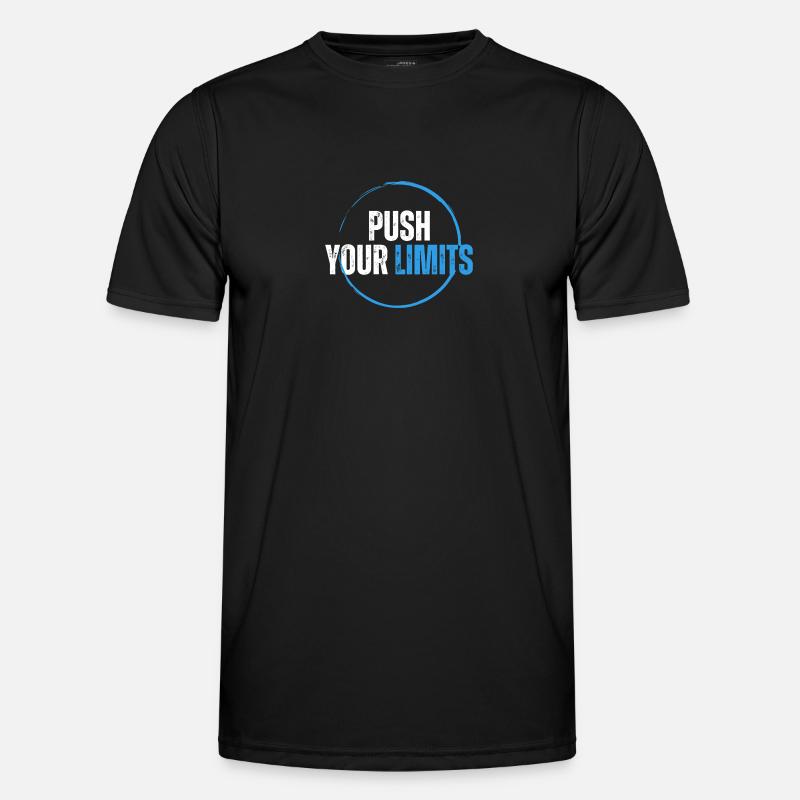 PUSH YOUR LIMITS - Motivation Männer Funktions-T-Shirt