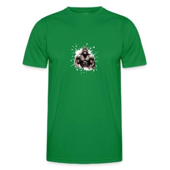 Gorille Bodybuilding Beast - T-shirt sport Homme - vert - Devant - AI Model Male 178 dark (178cm)