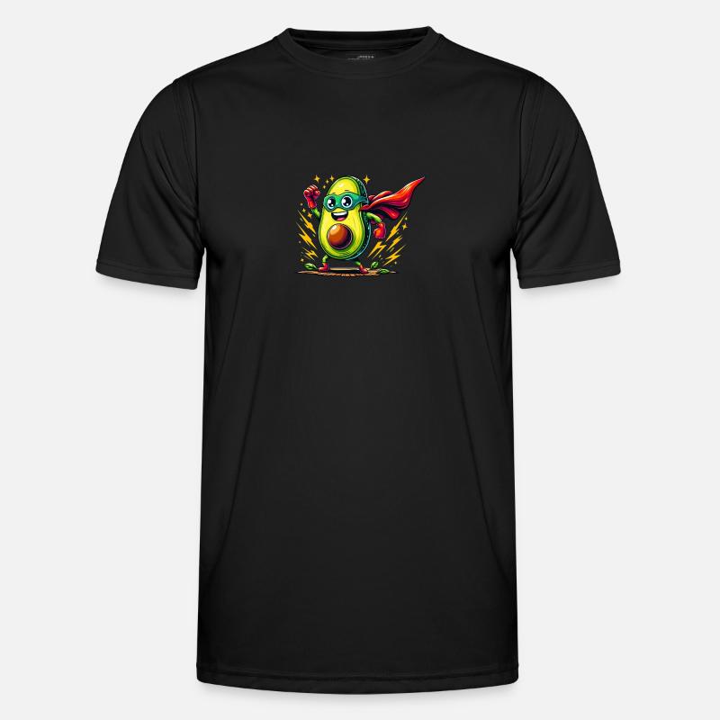 Avocado-Rächer mit Power-Punch Männer Funktions-T-Shirt