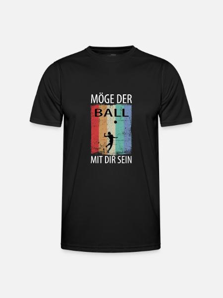 Faustball Faustballer Faustballspieler - Männer Funktions-T-Shirt - Schwarz