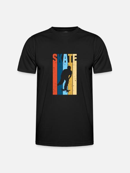 Skate Skateboard Skater - Männer Funktions-T-Shirt - Schwarz