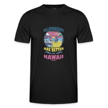 Hawaï - T-shirt sport Homme - noir - Devant - AI Model Male 178 dark (178cm)