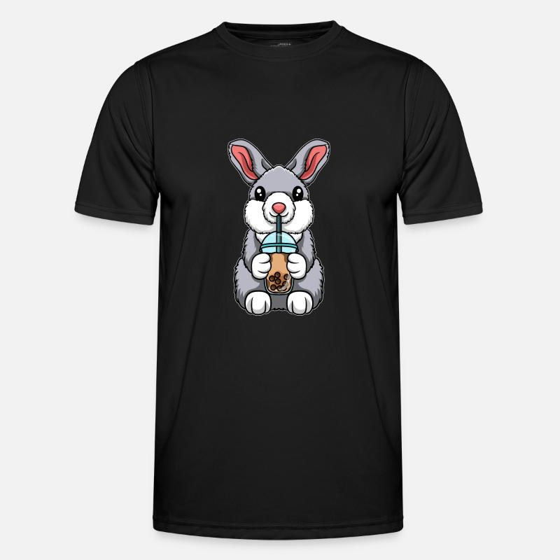 Kawaii Bubble Tea Hase Männer Funktions-T-Shirt