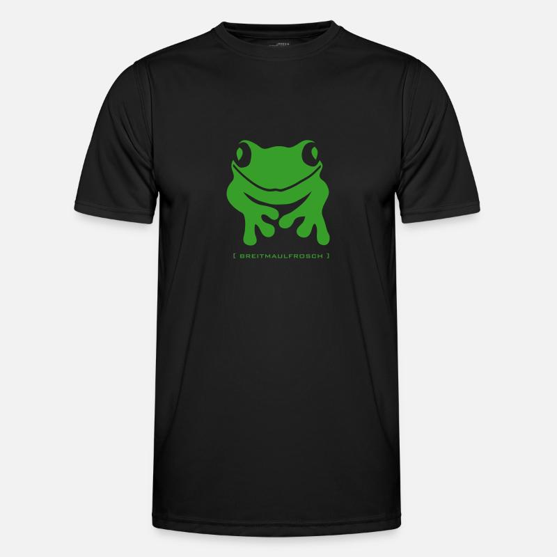 Frog toad Breitmaulfrosch toad wild - Men's Functional T-Shirt - black