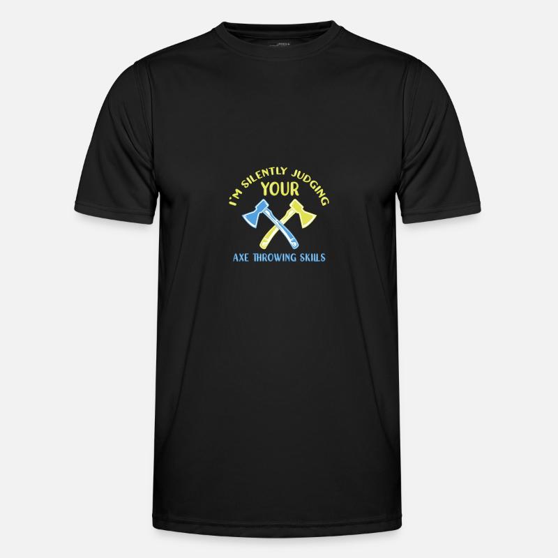 Axe throw axe throwing - Men's Functional T-Shirt - black