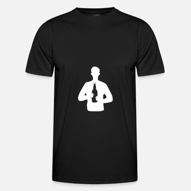 Drinking Party Silhouette - Men's Functional T-Shirt - black