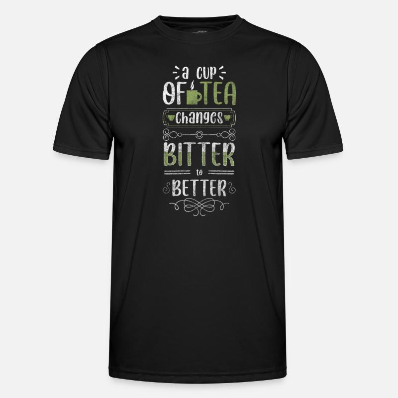 Tea Lovers Relaxation Warm - Men's Functional T-Shirt - black