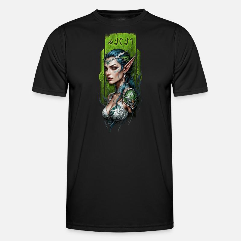 Enchanted Forest elf Guardian Men's Functional T-Shirt