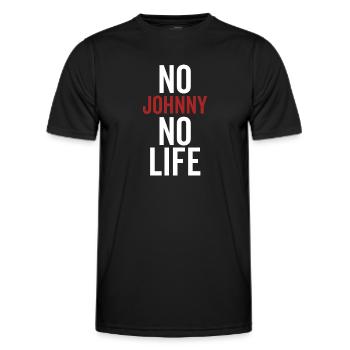 Pas de Johnny Pas de vie - T-shirt sport Homme - noir - Devant - AI Model Male 178 dark (178cm)