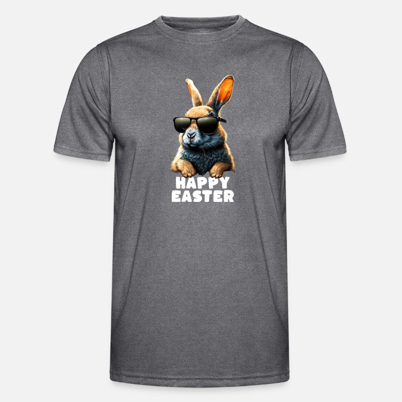Cool Rabbit - Happy Easter Men's Functional T-Shirt