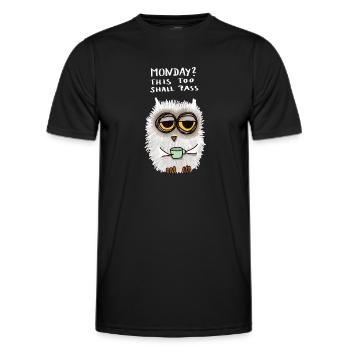 Monday? This too shall pass - Men's Functional T-Shirt - black - Front - AI Model Male 178 dark (178cm)