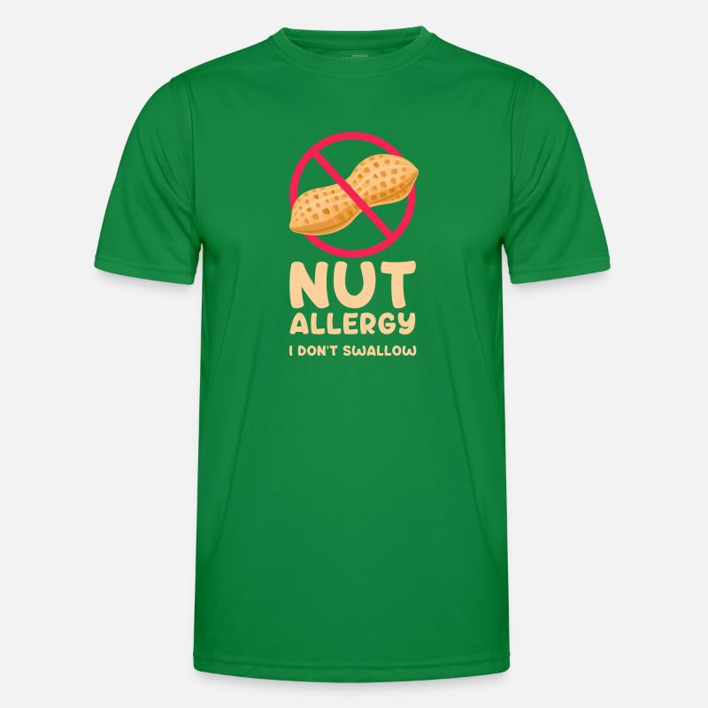 Nut allergy I don't swallow Männer Funktions-T-Shirt