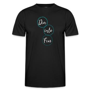 bungee jumping experiences courage - Männer Funktions-T-Shirt - Schwarz - Vorne - AI Model Male 178 dark (178cm)