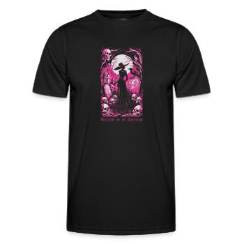 Bienvenue dans mon cauchemar 02 - T-shirt sport Homme - noir - Devant - AI Model Male 178 dark (178cm)