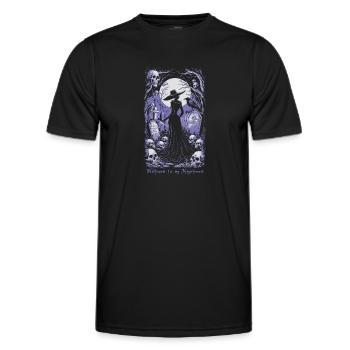 welcome to my nightmare 03 - Men's Functional T-Shirt - black - Front - AI Model Male 178 dark (178cm)
