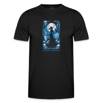 welcome to my nightmare 01 - Men's Functional T-Shirt - black - Front - AI Model Male 178 dark (178cm)