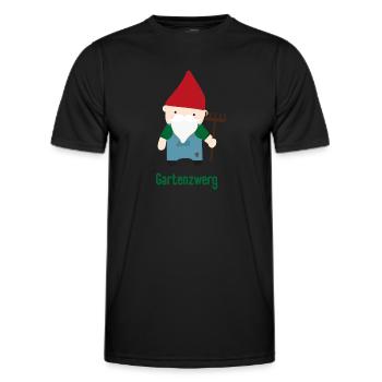 Bunter Garten Gemüse Spaß für kleine Entdecker - Männer Funktions-T-Shirt - Schwarz - Vorne - AI Model Male 178 dark (178cm)