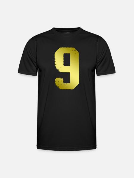 9 Number jersey - Men's Functional T-Shirt - black