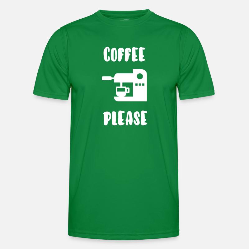Coffee please T-shirt sport Homme