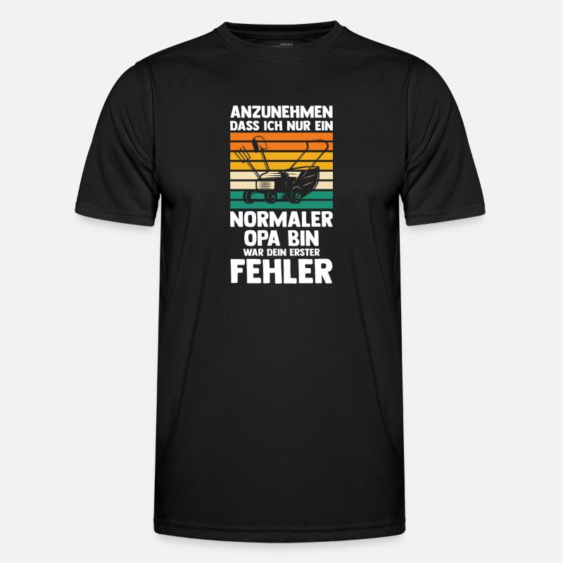 Garten Opa Garten Opa Geschenk - Männer Funktions-T-Shirt - Schwarz