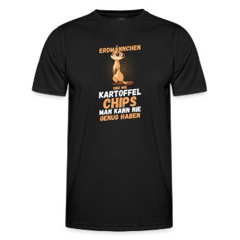 Erdmännchen - Männer Funktions-T-Shirt - Schwarz - Vorne - AI Model Male 178 dark (178cm)