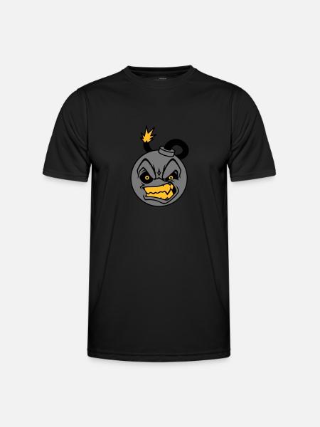 Angry Bomb - Men's Functional T-Shirt - black