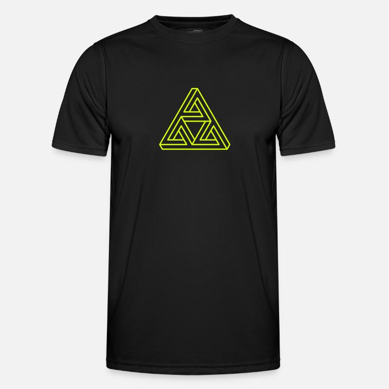 impossible triangle Dreieck Geek Geometrie Hipster Männer Funktions-T-Shirt
