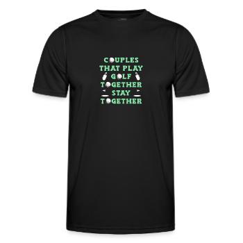 Golf Golfers Golfers - Men's Functional T-Shirt - black - Front - AI Model Male 178 dark (178cm)