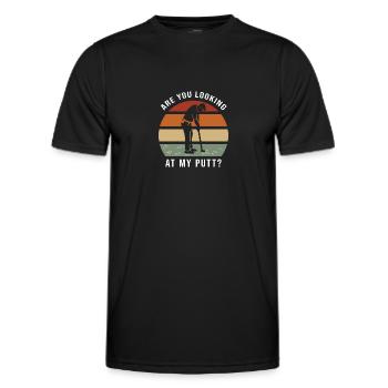 Golf Golfers Golfers - Men's Functional T-Shirt - black - Front - AI Model Male 178 dark (178cm)