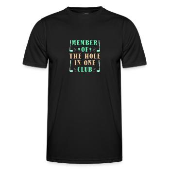 Golf Golfers Golfers - Men's Functional T-Shirt - black - Front - AI Model Male 178 dark (178cm)