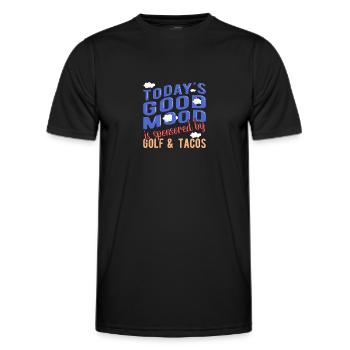 Golf Golfers Golfers - Men's Functional T-Shirt - black - Front - AI Model Male 178 dark (178cm)