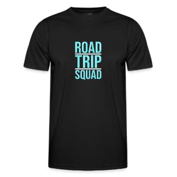 Road Trip - Men's Functional T-Shirt - black - Front - AI Model Male 178 dark (178cm)